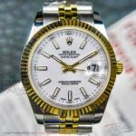 NS Factory Rolex Datejust 41mm Men's Watch Online - White Face All Gold Case ETA 2836 Automatic
